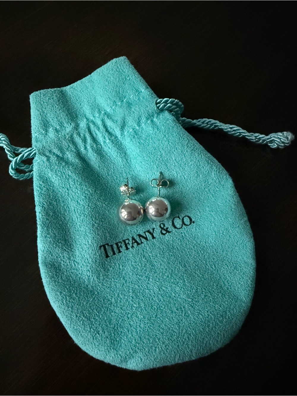 Tiffany & Co. Hardware Ball sterling silver studs